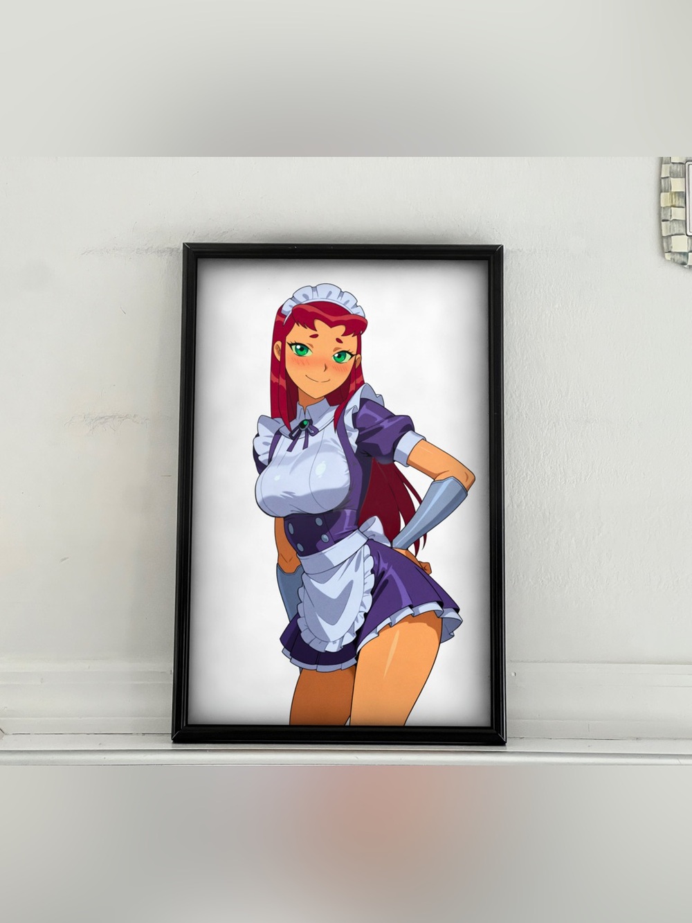Teen Titans Starfire pinup girl art Poster